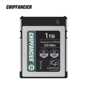 CHIPFANCIER CFexpress CF-Bronze Memory Card TypeB XQD Nikon Z6 Z7 R5/8K