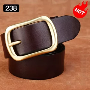 Men's leather pin buckle type Workwear Leather Belt