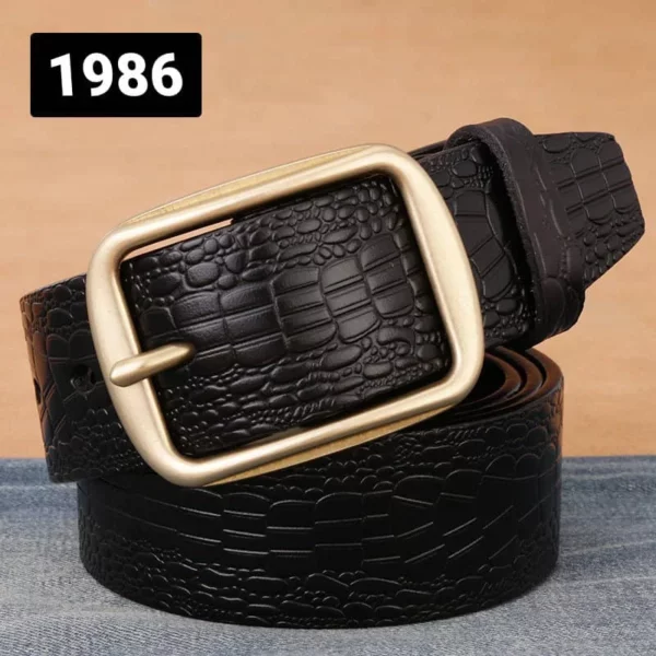 Men's leather pin buckle type Workwear Leather Belt - Image 10