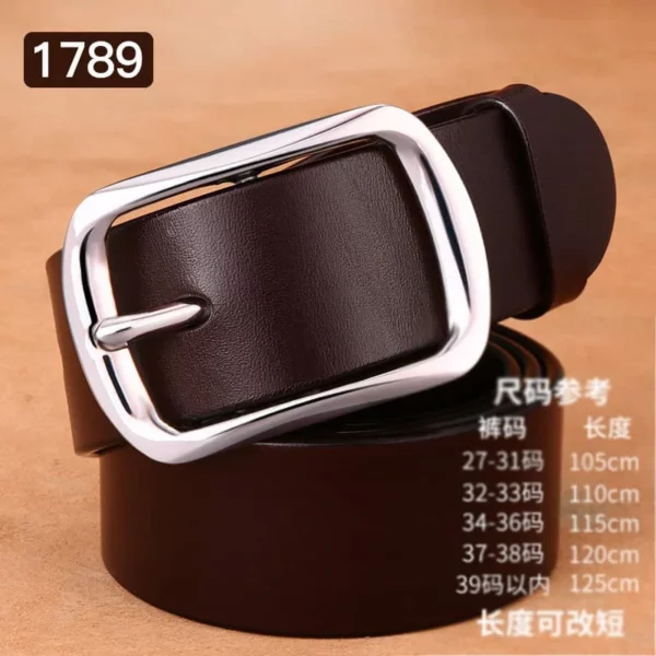 Men's leather pin buckle type Workwear Leather Belt - Image 11