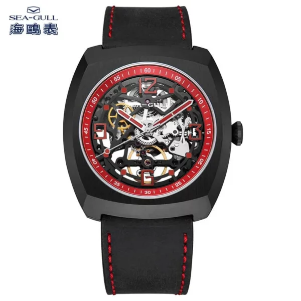 Seagull Men's Skeleton Automatic Mechanical Watch 6094 - Image 6