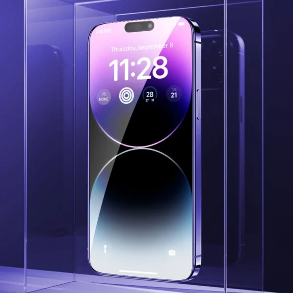 DIVI Tempered film for iphone Earpiece Dust-free Dust bin Automatic quick stick film Includes 6 sheets