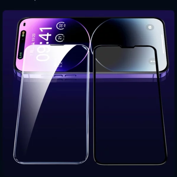 DIVI Tempered film for iphone Earpiece Dust-free Dust bin Automatic quick stick film Includes 6 sheets - Image 2