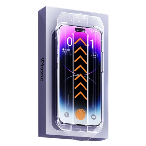 DIVI Tempered film for iphone Earpiece Dust-free Dust bin Automatic quick stick film Includes 6 sheets - Image 4