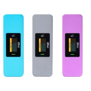 ITGZ M.2 NVMe SSD Enclosure Dual Protocol RTL9210b LED Display - Blue