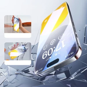 BASEUS Tempered film for iphone Earpiece Dust-free Dust bin Automatic quick stick film Includes 4 sheets