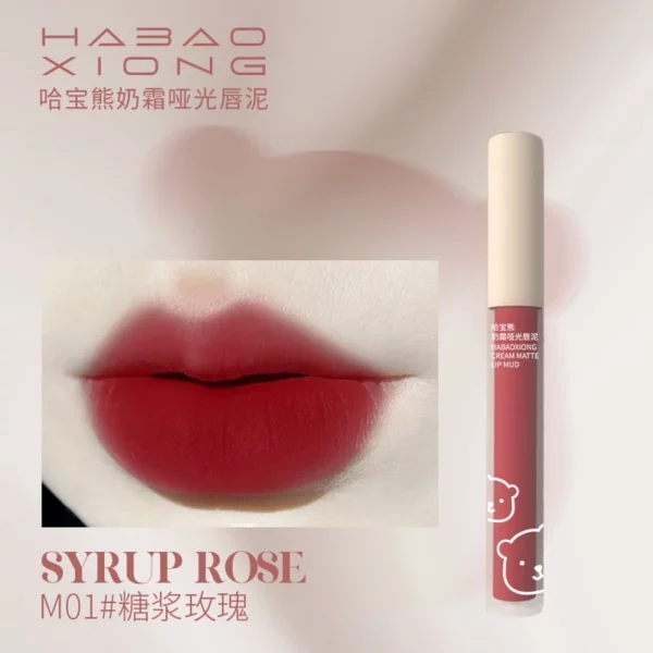 HarbooBear 9 Colors Lip Glaze Lip Clay Lipstick - Image 2