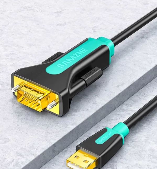 samzhe usb to rs232 serial port conversion cable nine-pin connection to computer printer db9 serial port data cable com port