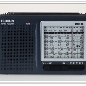 Tecsun R-9012 Compact Multi-Band Radio Receiver – Ultra-Low Power Consumption with Analog FM Tuner