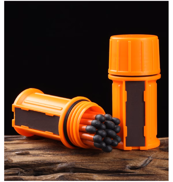 Enhanced Waterproof & Windproof Survival Matches​ ​Outdoor Emergency Gear with Moisture-Resistant and Water-Reignition Capability