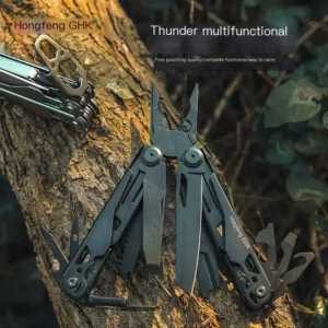 Multi-Tool Folding Pliers with Outdoor Knife, Emergency Scissors, and Combination Wrench – Portable Survival Gear