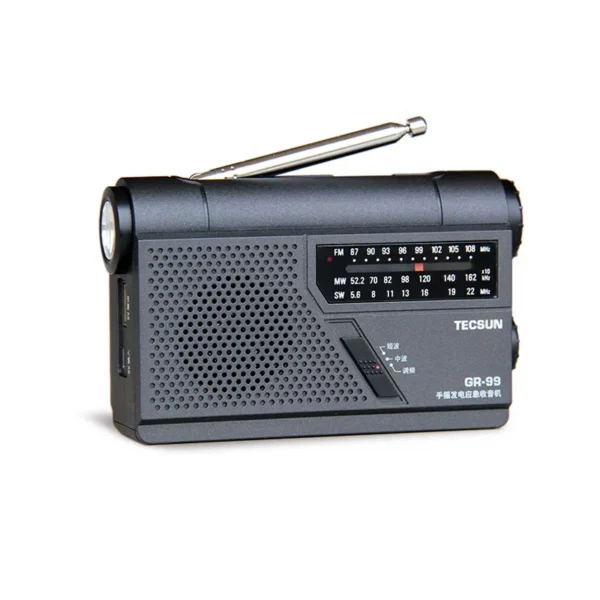 TECSUN GR-99 DSP Hand Crank Emergency Radio （Emergency Survival Radio） - Image 2