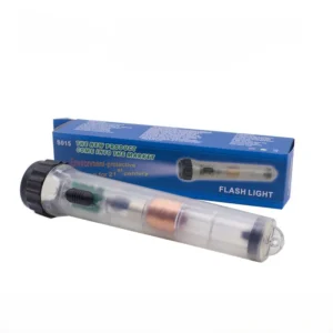 High-Brightness LED Flashlight with Hand-Crank Generation