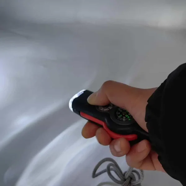 ​7-in-1 Survival Whistle with LED, Thermometer & Compass - Image 3