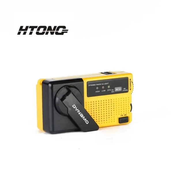 Portable Solar/Hand Crank AM/FM Emergency Radio with LED Flashlight - Image 4