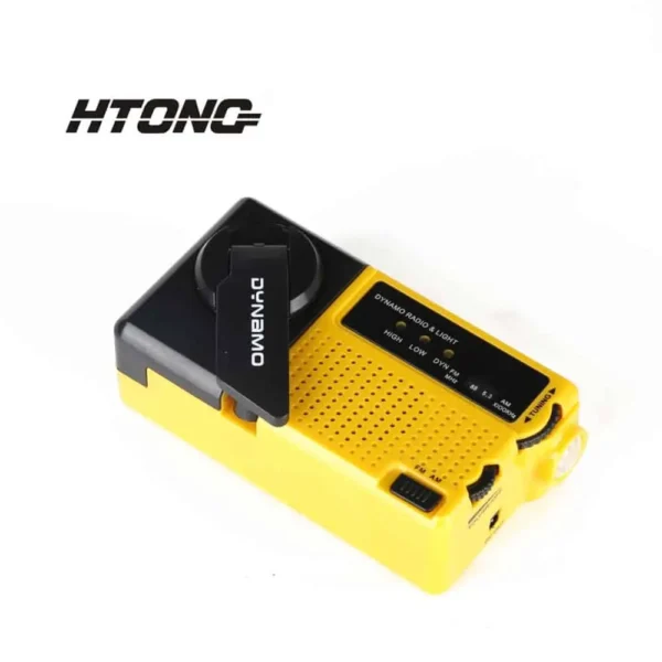 Portable Solar/Hand Crank AM/FM Emergency Radio with LED Flashlight - Image 3