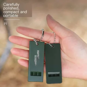 Three-frequency outdoor survival whistle, life-saving whistle, emergency whistle, high-pitched and high-frequency, earthquake relief whistle