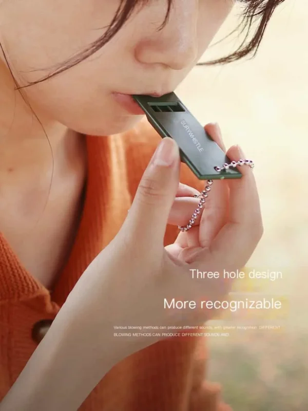 Three-frequency outdoor survival whistle, life-saving whistle, emergency whistle, high-pitched and high-frequency, earthquake relief whistle - Image 5